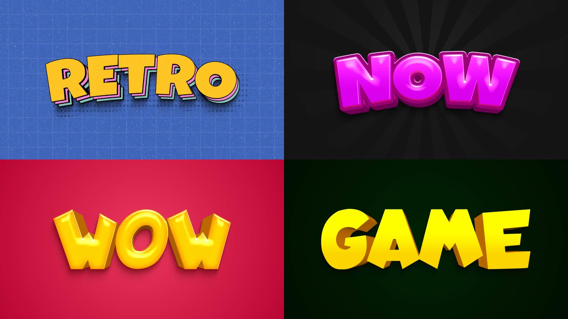 Soft Cartoon Typography Set