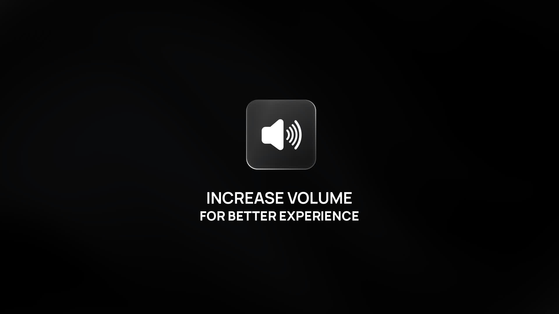 Sound Increase Volume Advisory Animation