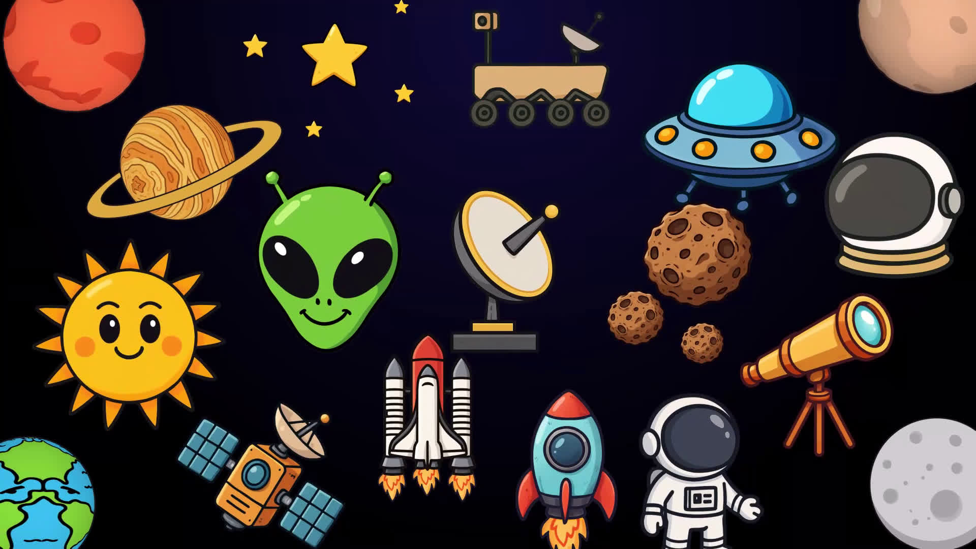 Space Elements Sticker