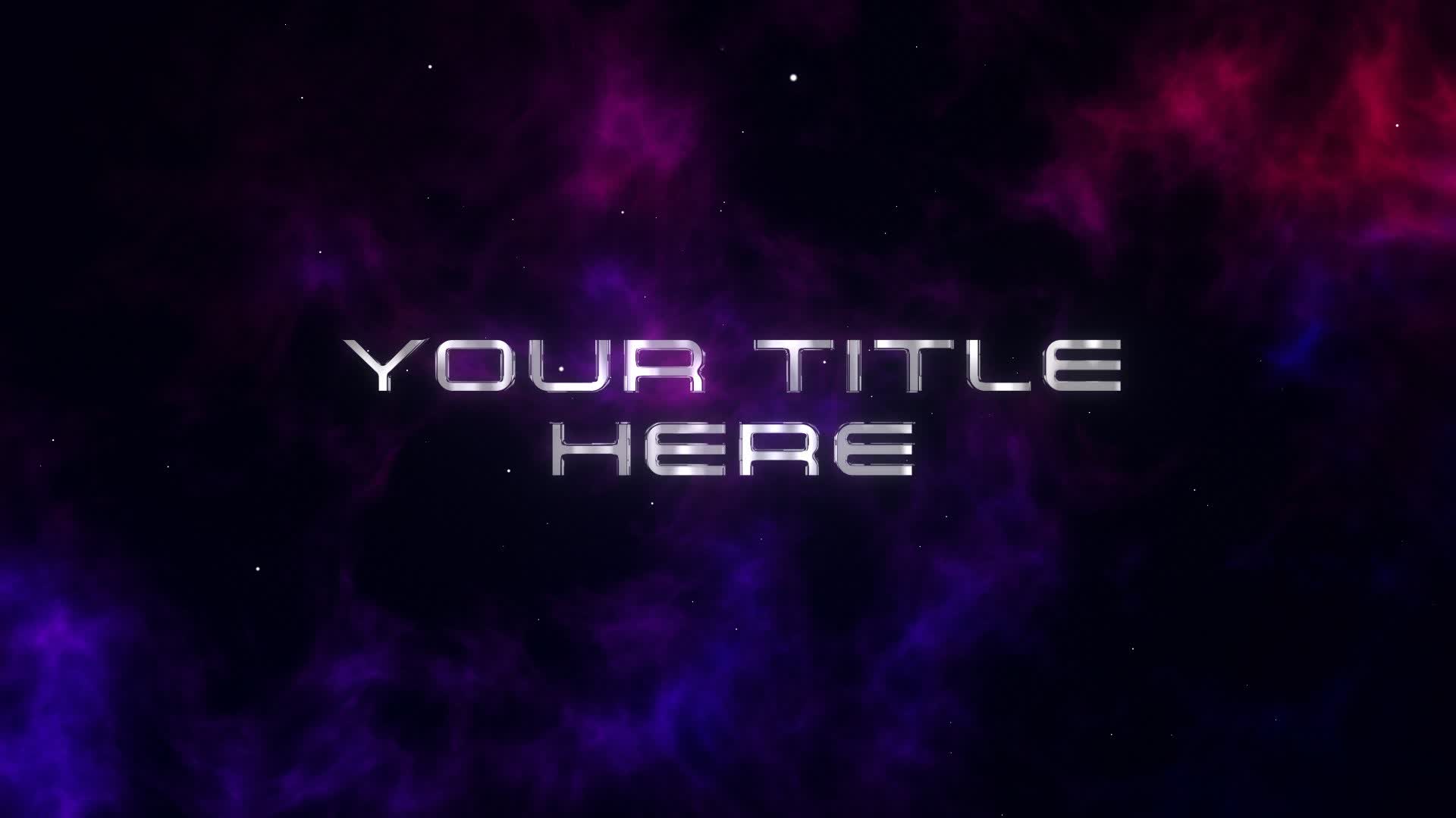Space Nebula Sci Fi Title