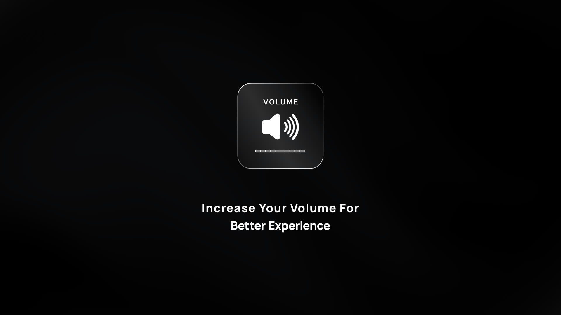 Speaker With Volume Advisory Animation