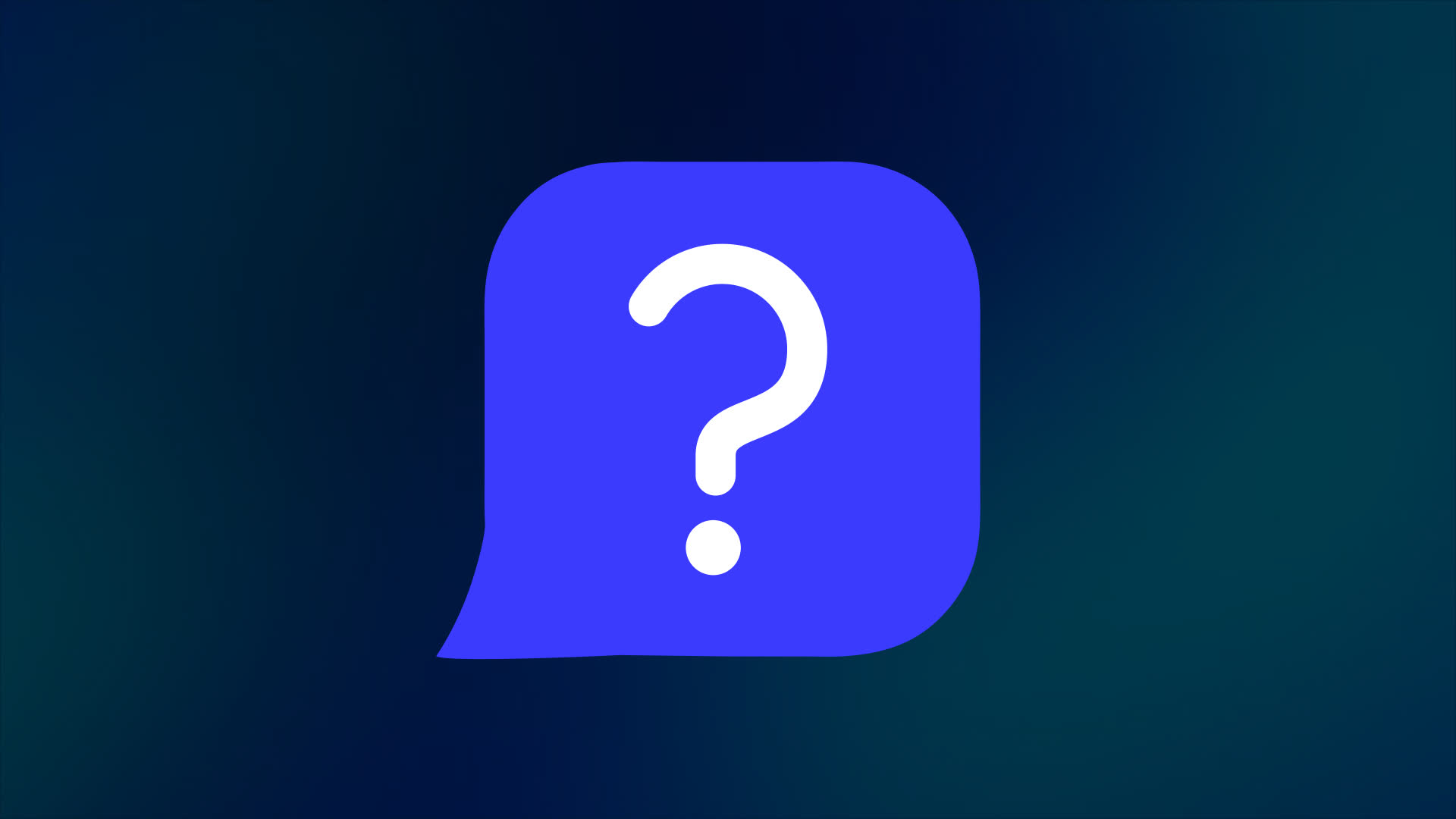 Speech Bubble FAQ Icon