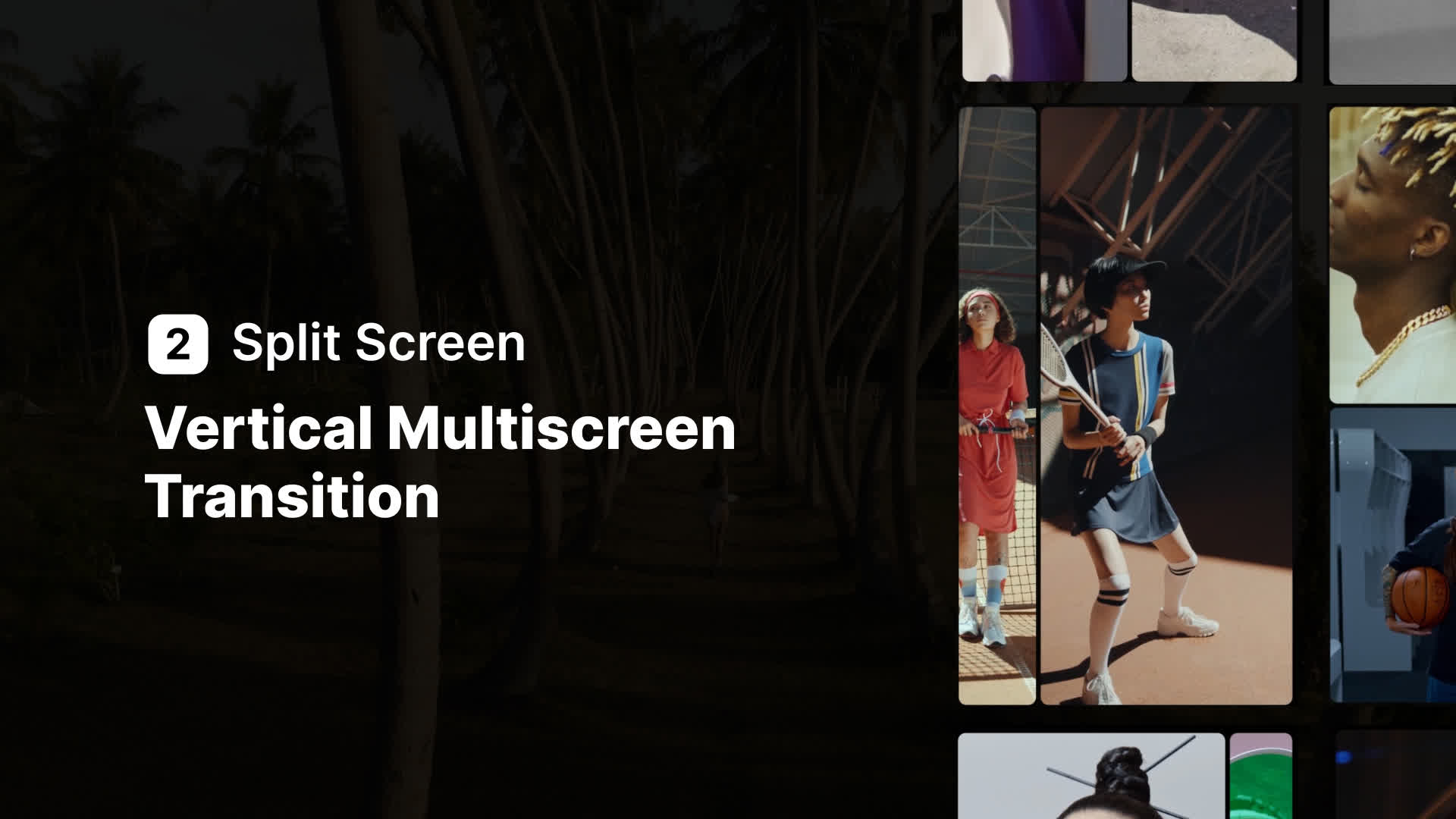 Split Screen Vertical Transitions - Pack 1