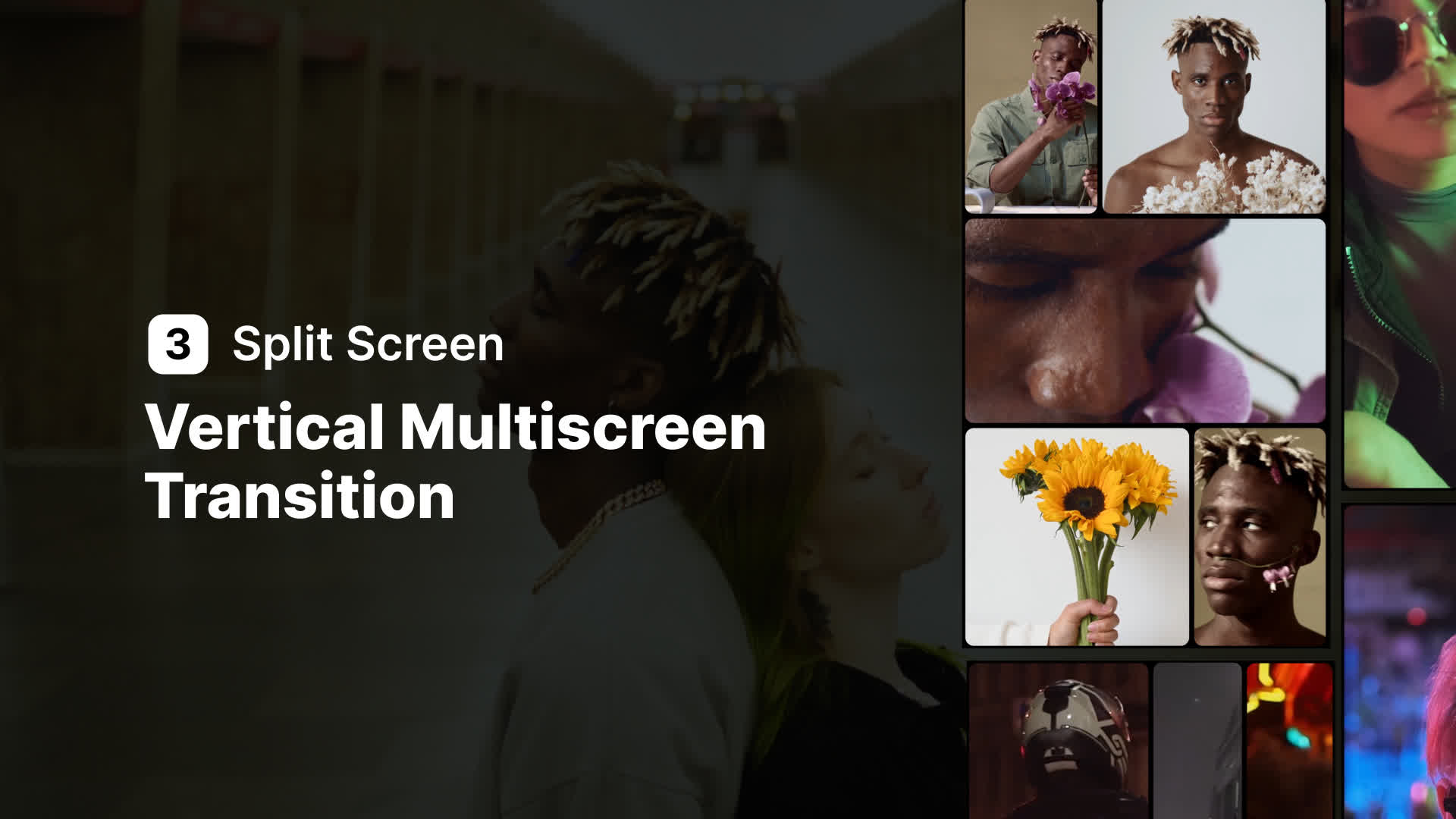 Split Screen Vertical Transitions - Pack 2