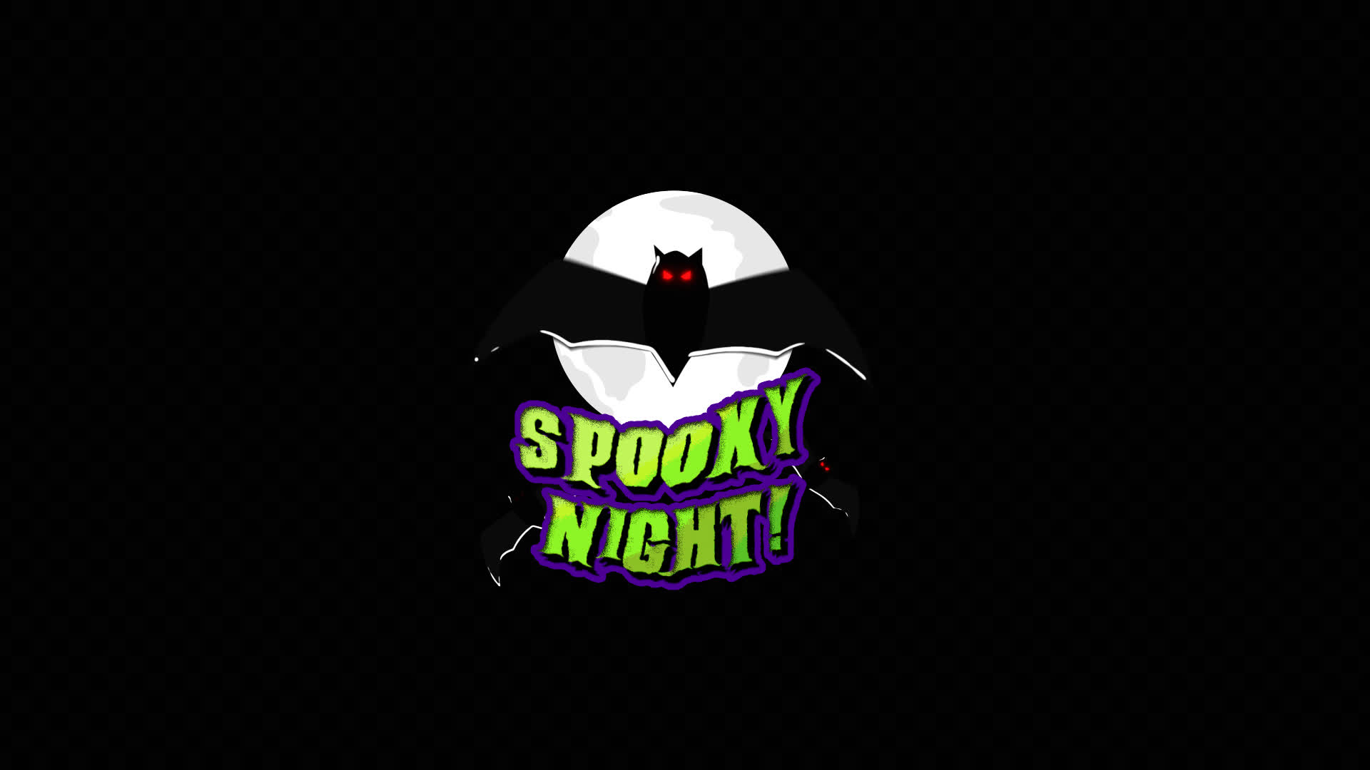 Spooky Night Title on Alpha