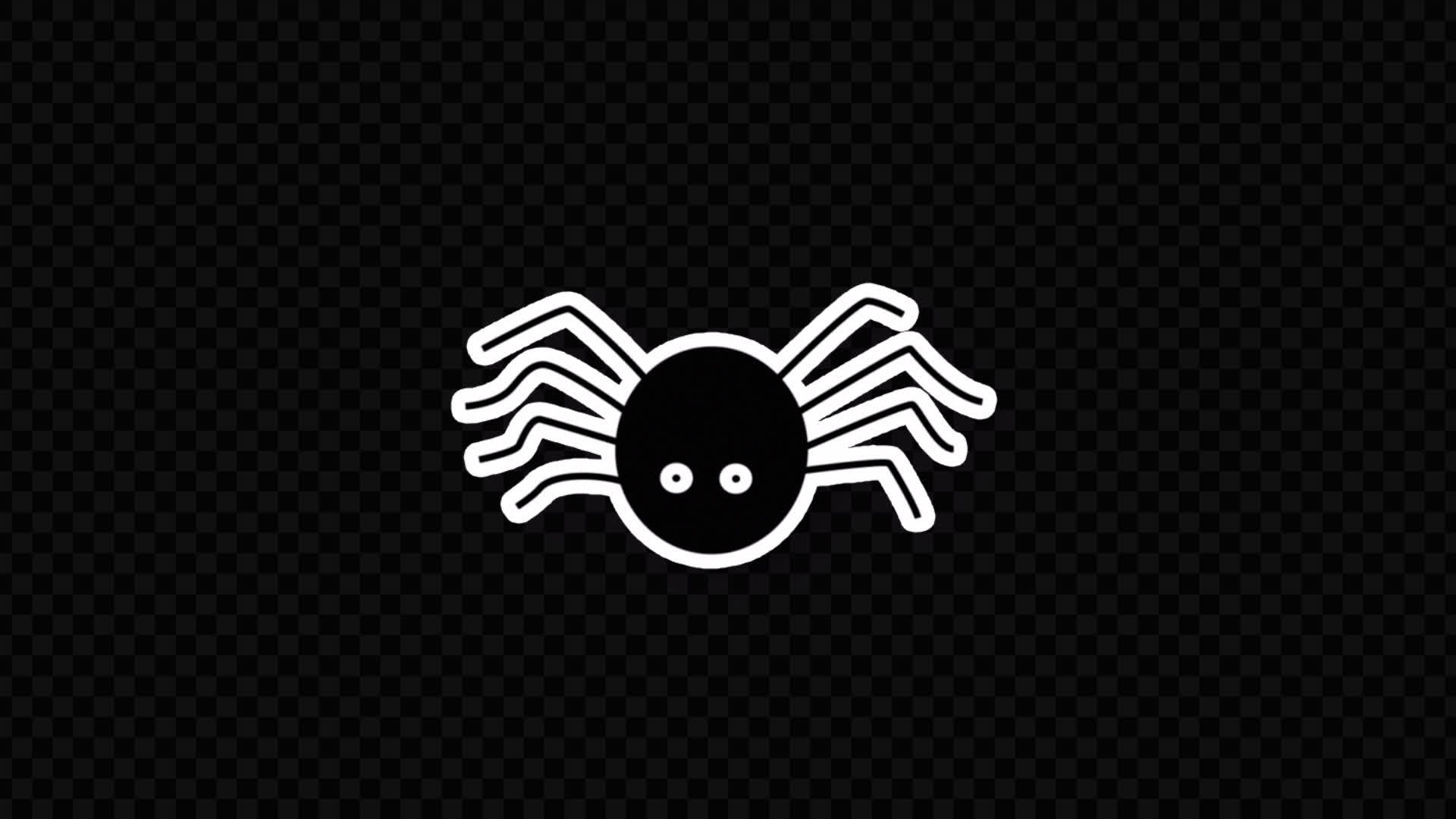 Spooky Spider Sticker on Alpha