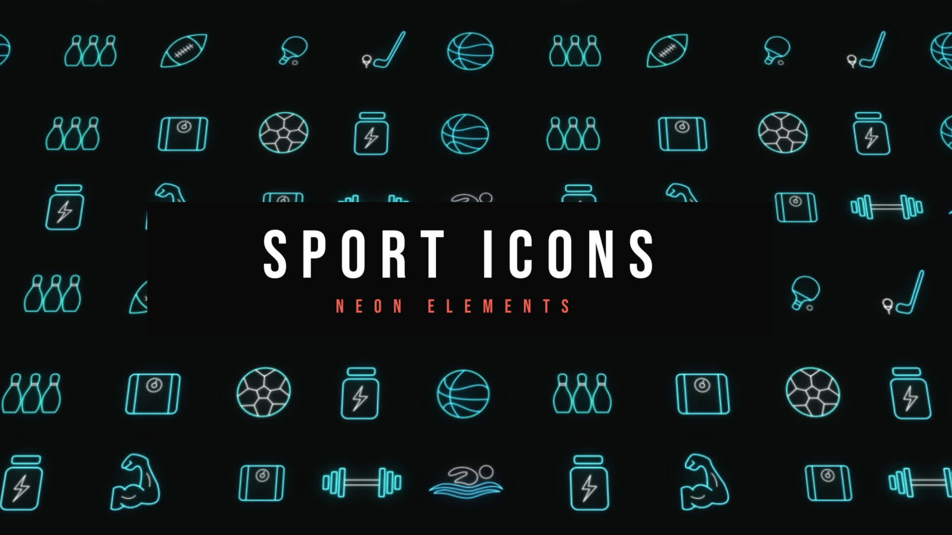 Sport Neon Icons