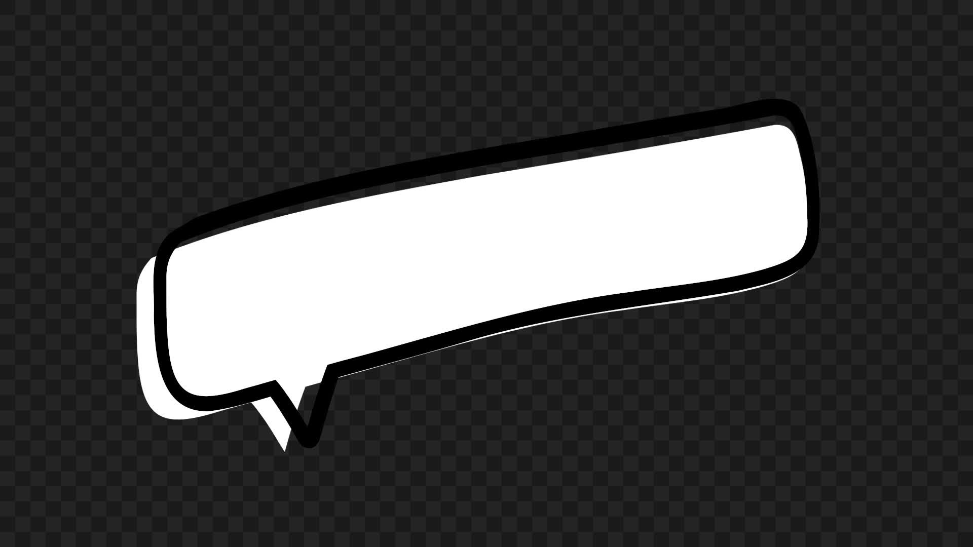 Long Squared Speech Bubble