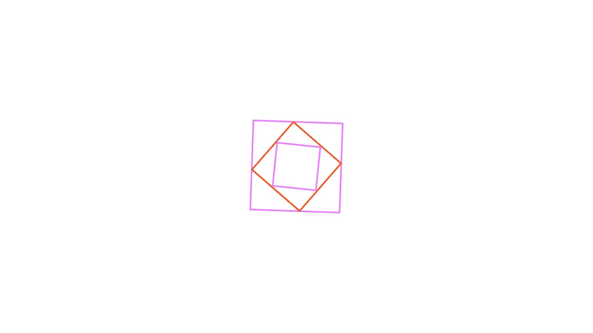 Squares Rotating In Different Directions