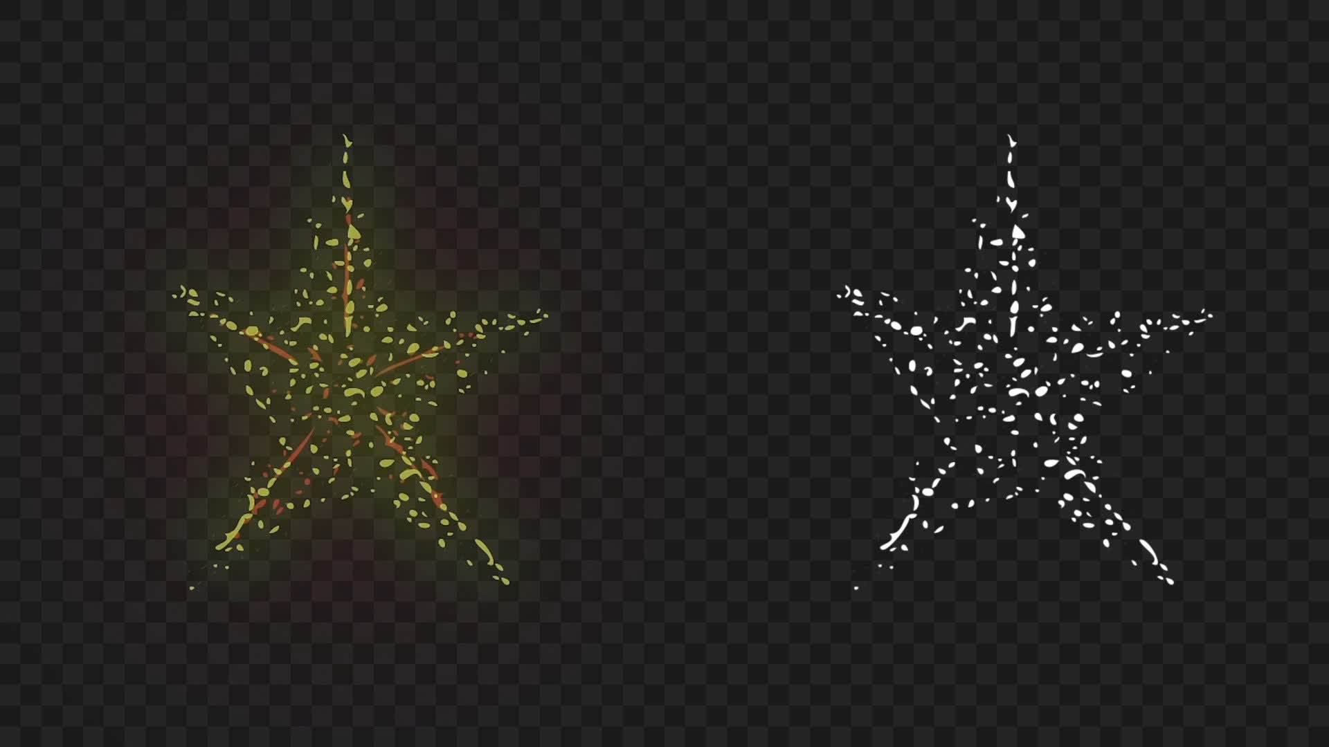 Star Fireworks Multi Color on Alpha