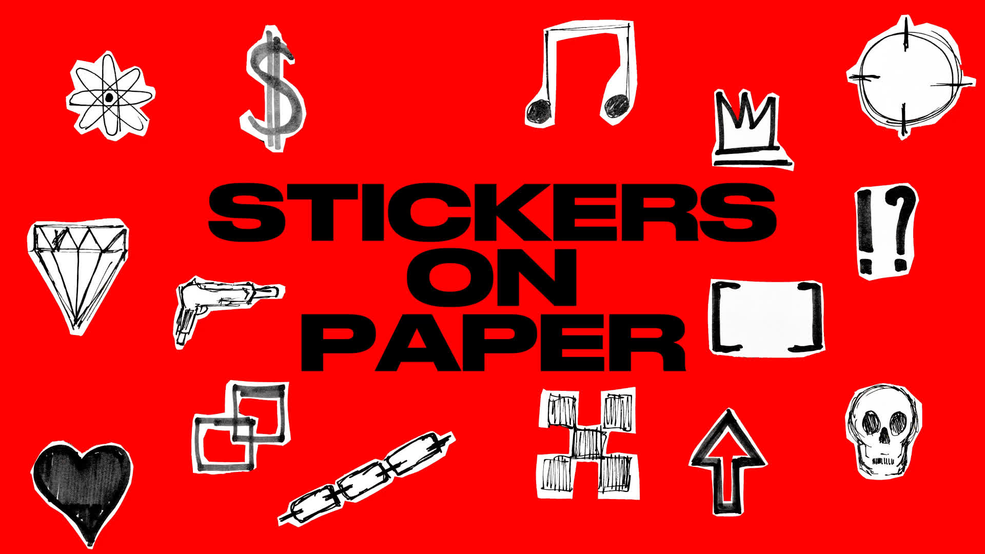Stickers On Paper With Alpha