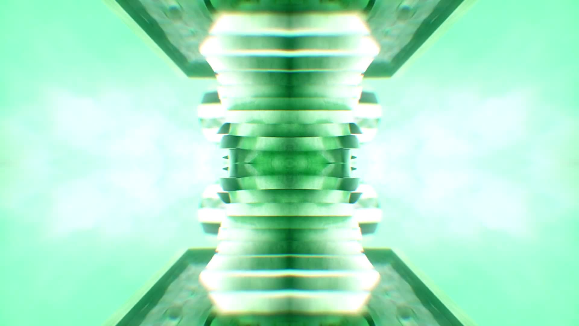 Strange Kaleidoscopic Heads Sculpture