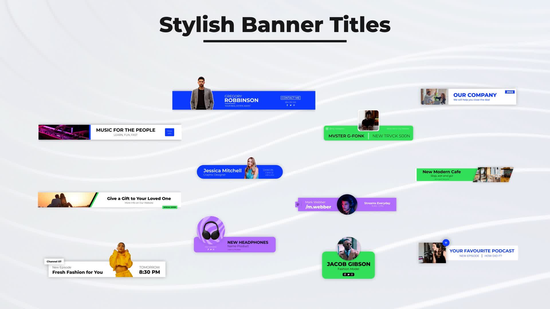 Stylish Banner Titles