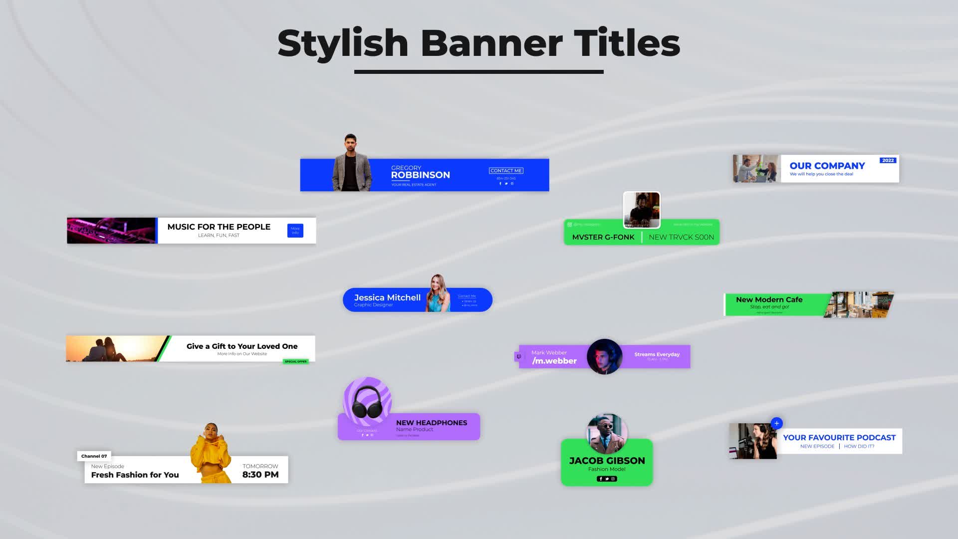 Stylish Banner Titles