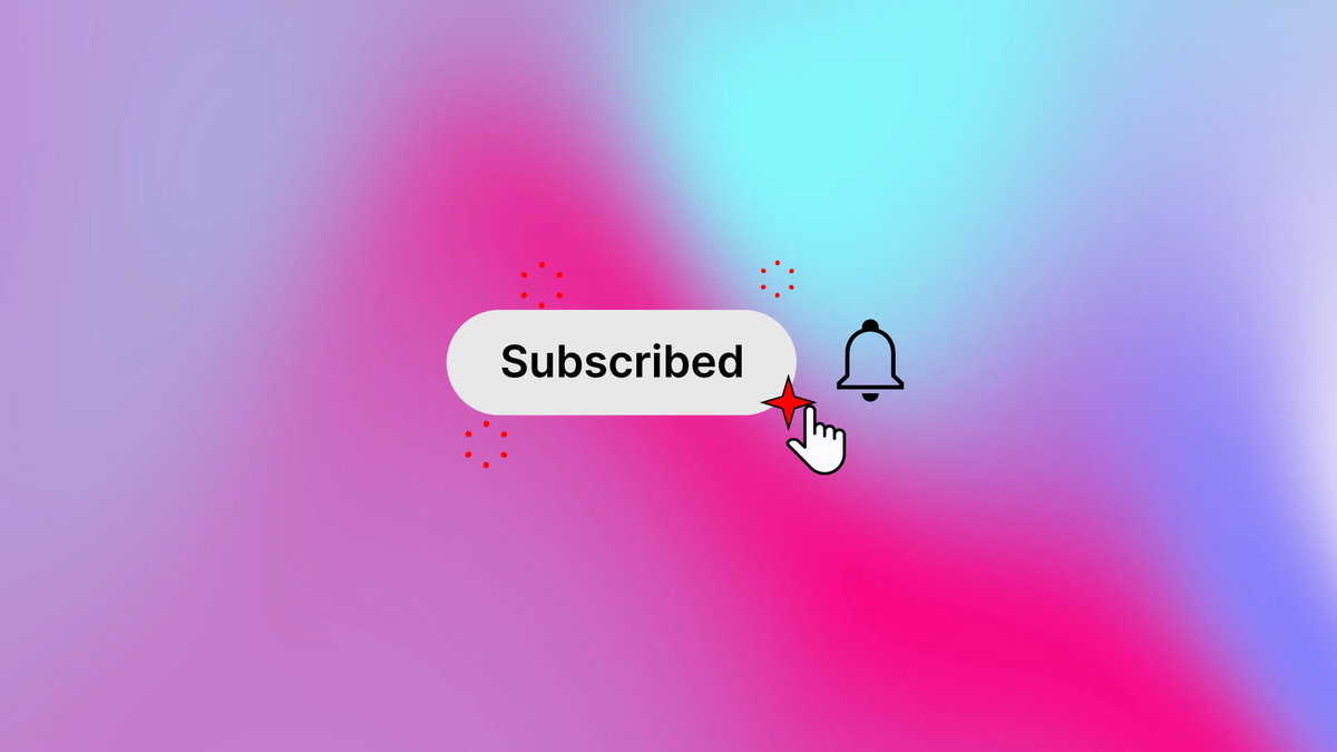 Subscribe Like Share Button Click • Motion Graphics Template • Uppbeat