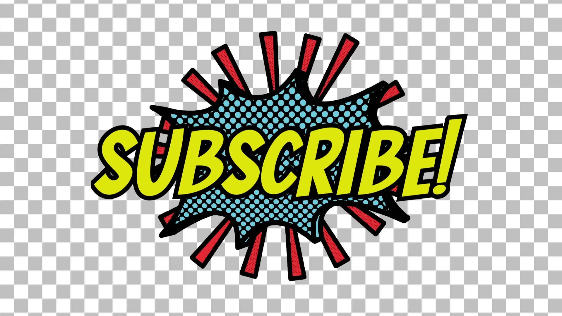 Subscribe! Comic Pop Bubble On Alpha