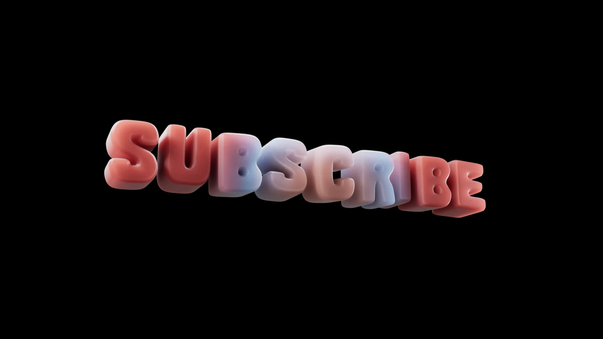 Subscribe Gradient Title on Alpha