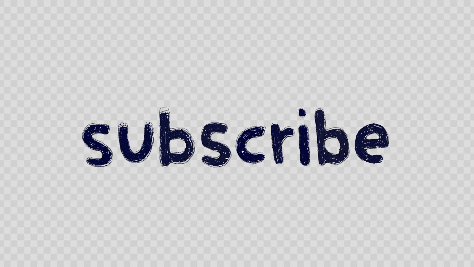 Subscribe Handwritten Title On Alpha