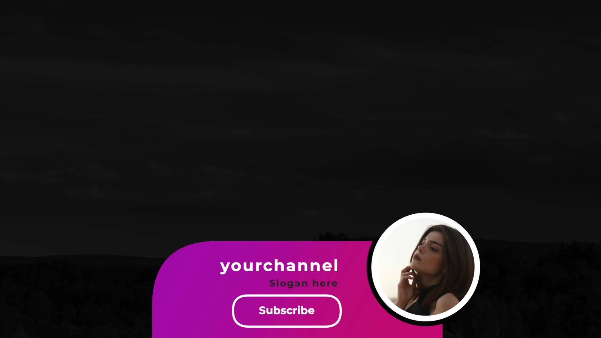 Subscribe Lowerthirds Overlay