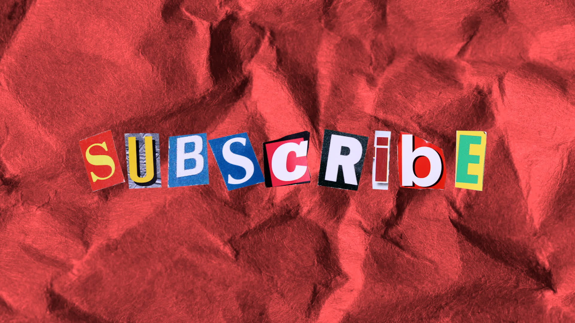 Subscribe Paper Cutout On Alpha
