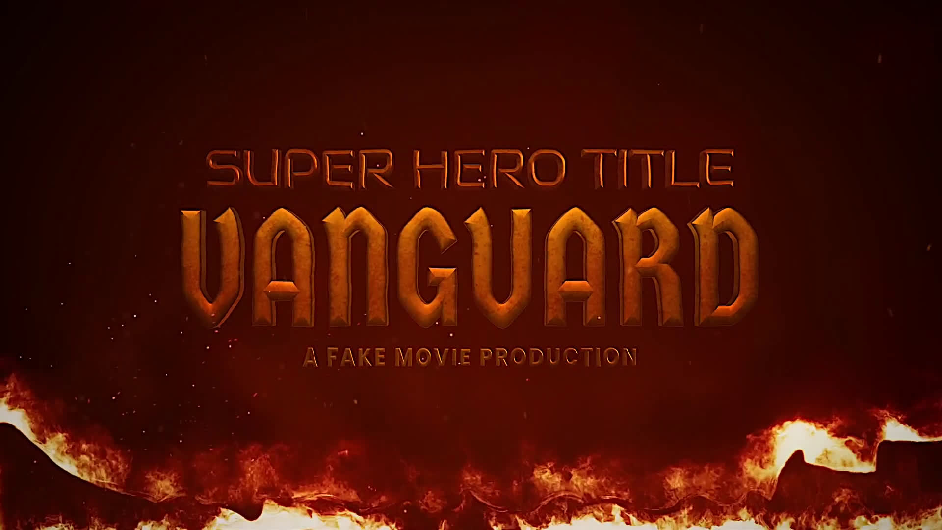 Super Hero Title Design