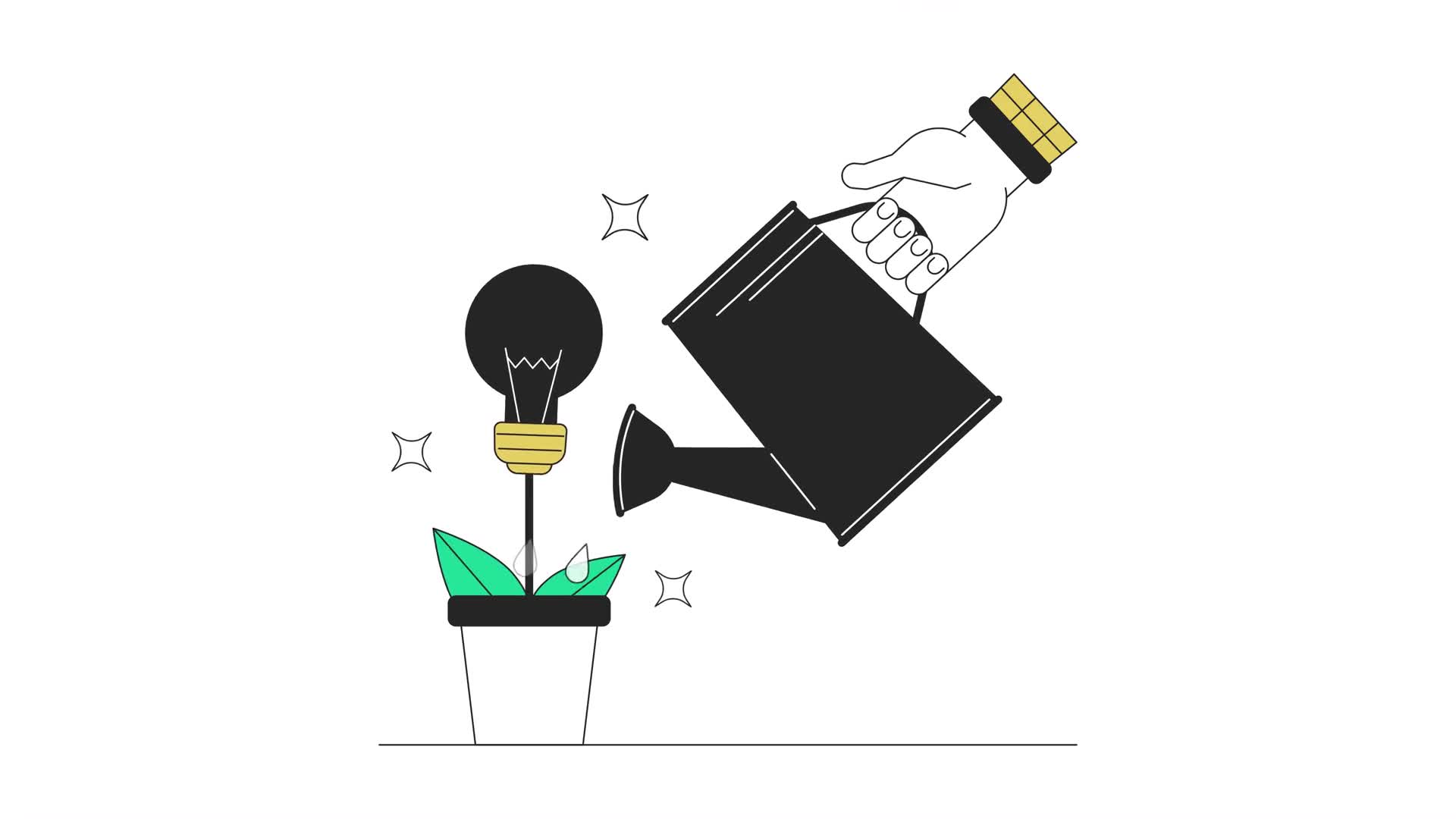 Supporting New Ideas Character Hand