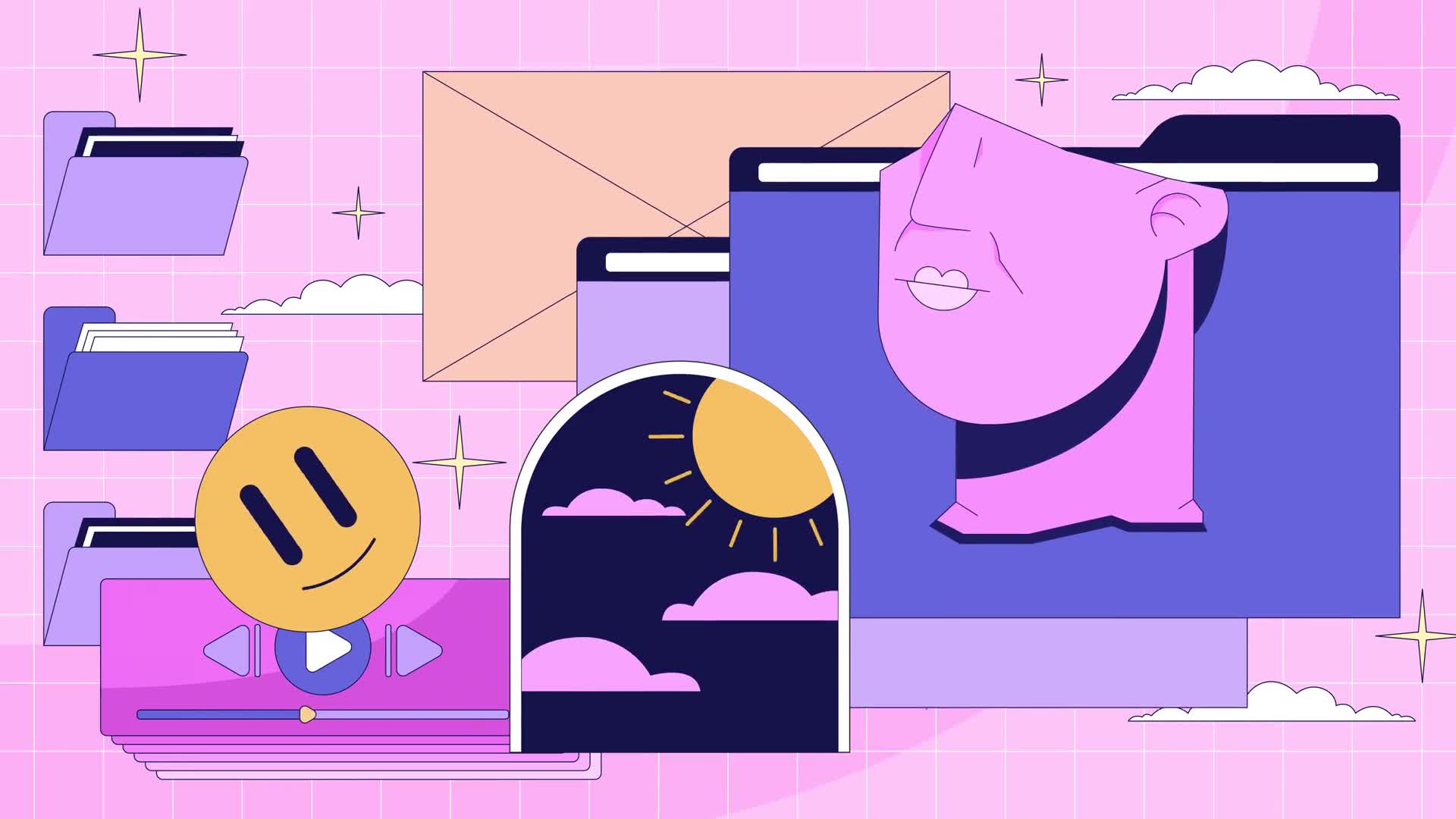 Surreal Lo Fi Background