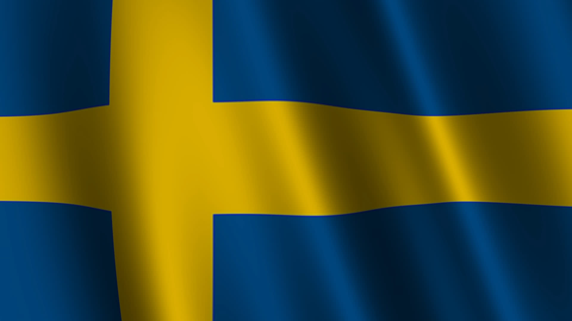 Sweden Union Jack Flag Waving