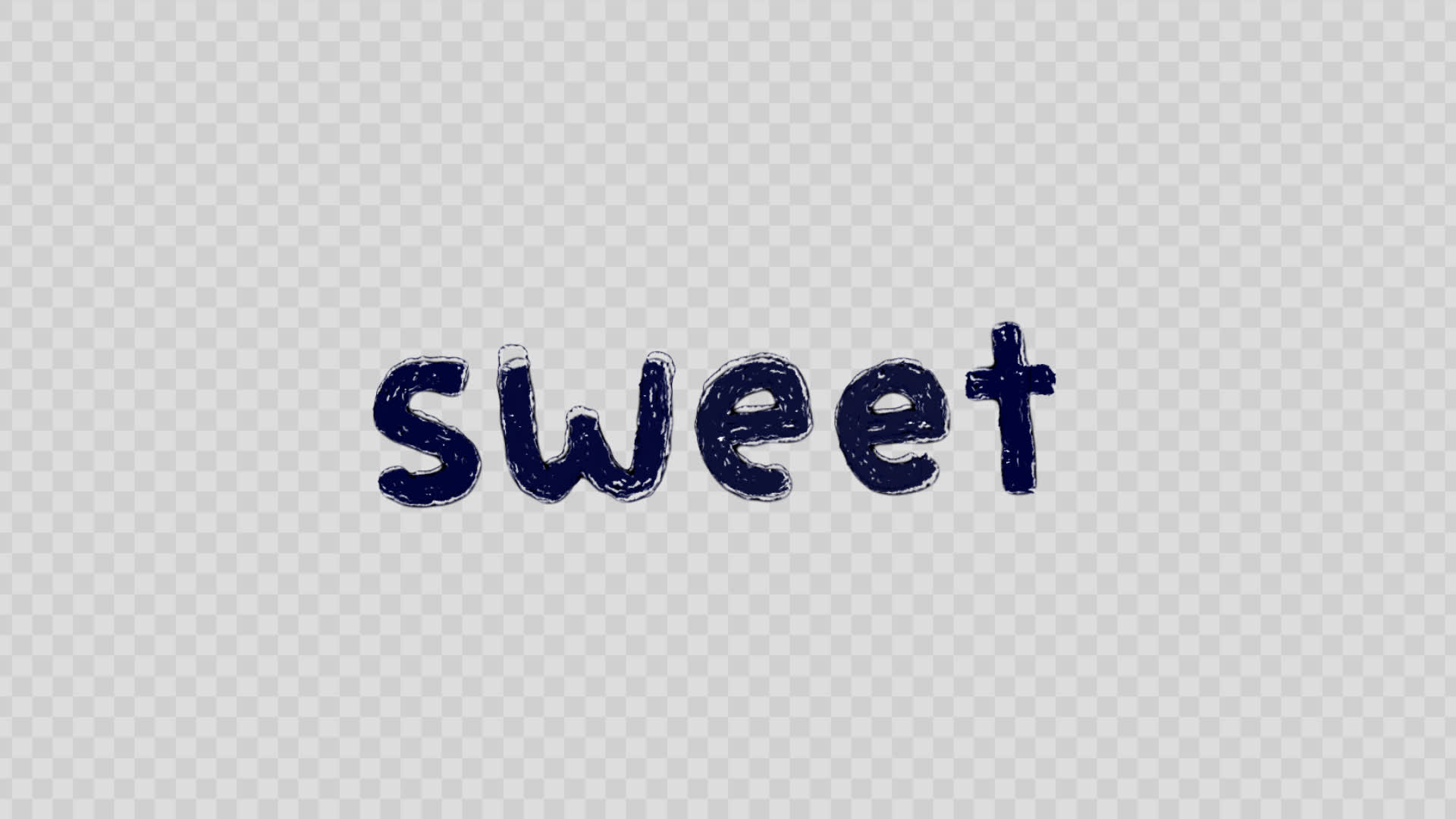 Sweet Handwritten Title On Alpha