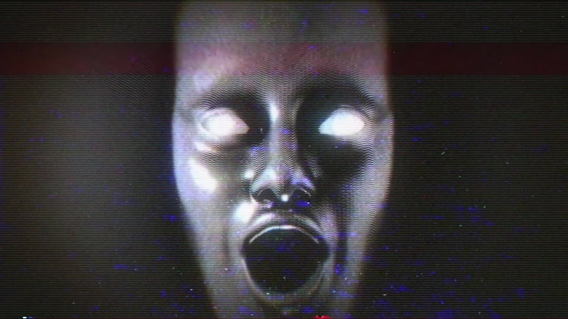 TV Noise Signal Face