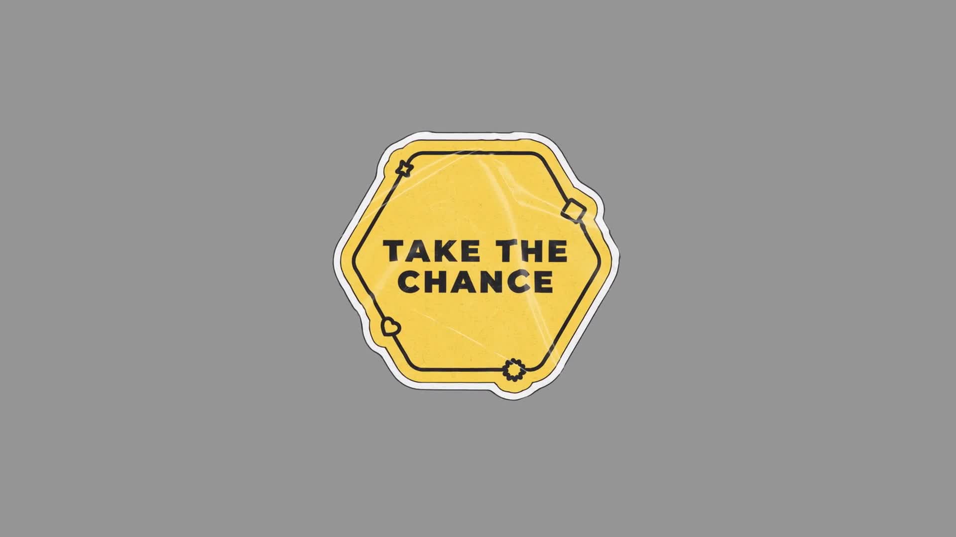 Take The Chance Sign Rotating On Transparent Background On Alpha