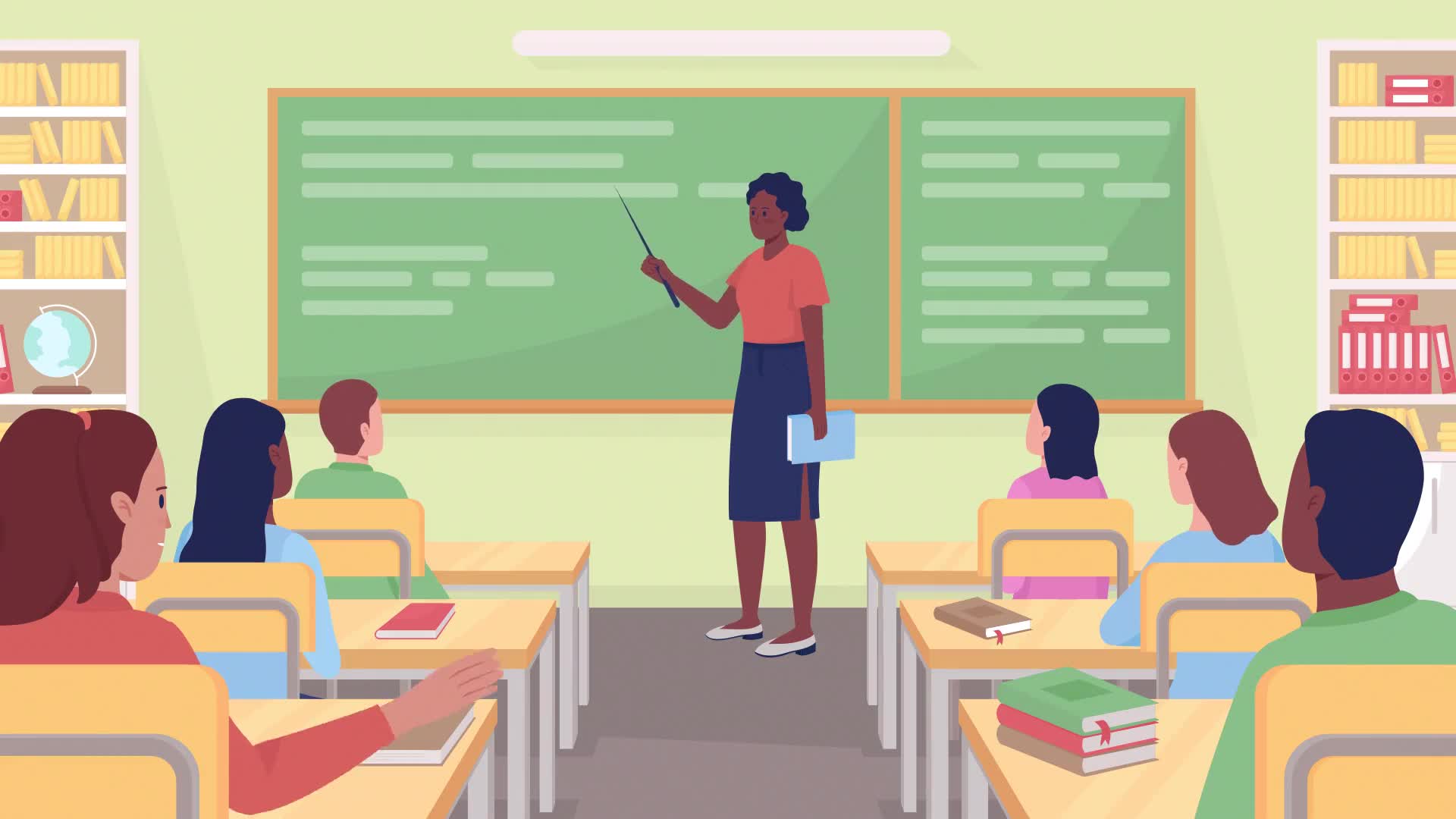 Teacher Instructing Class