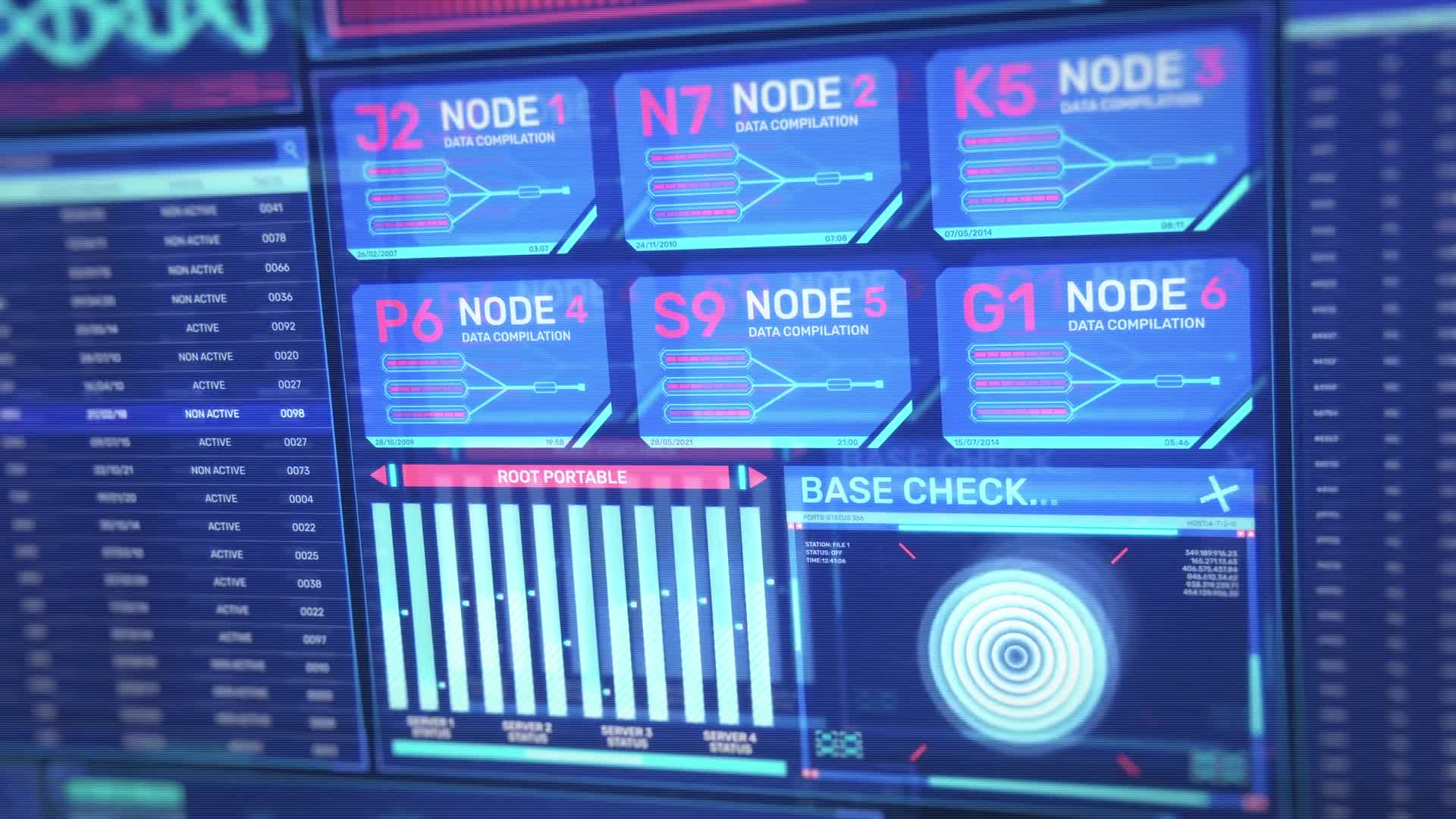 Tech HUD Elements Animation