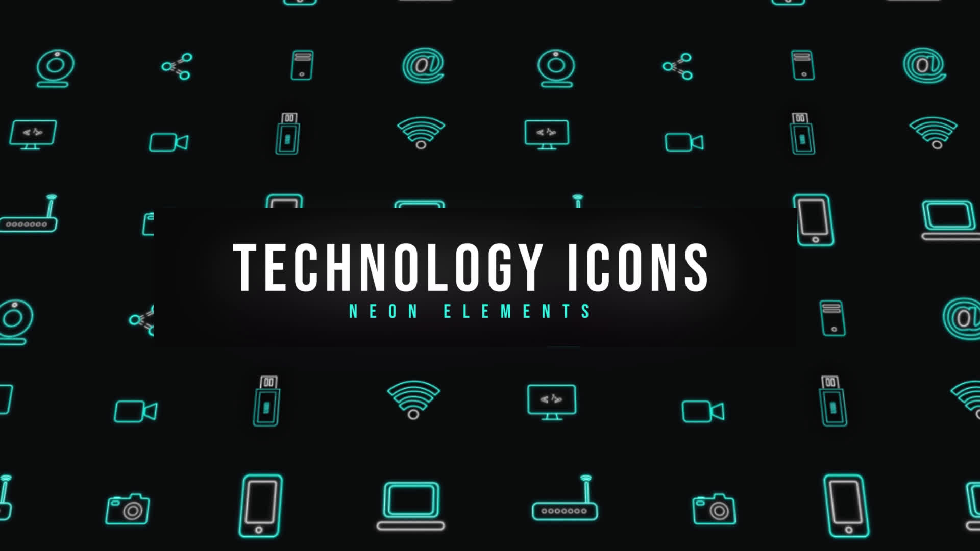 Tech Neon Icons