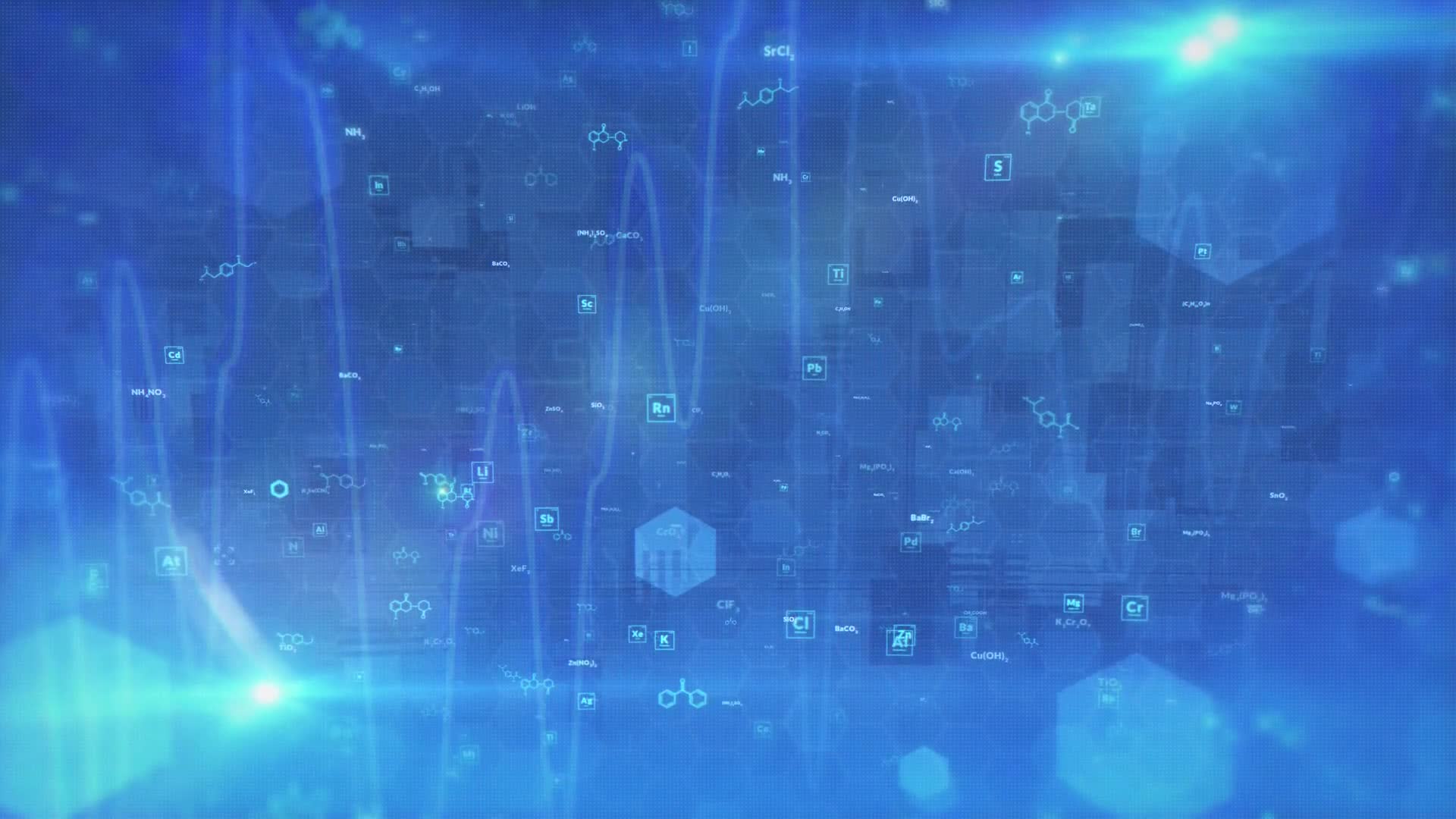 Tech Particle Motion Scene