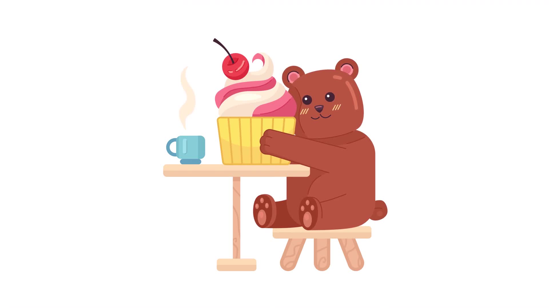 Teddy Birthday Cake On Alpha