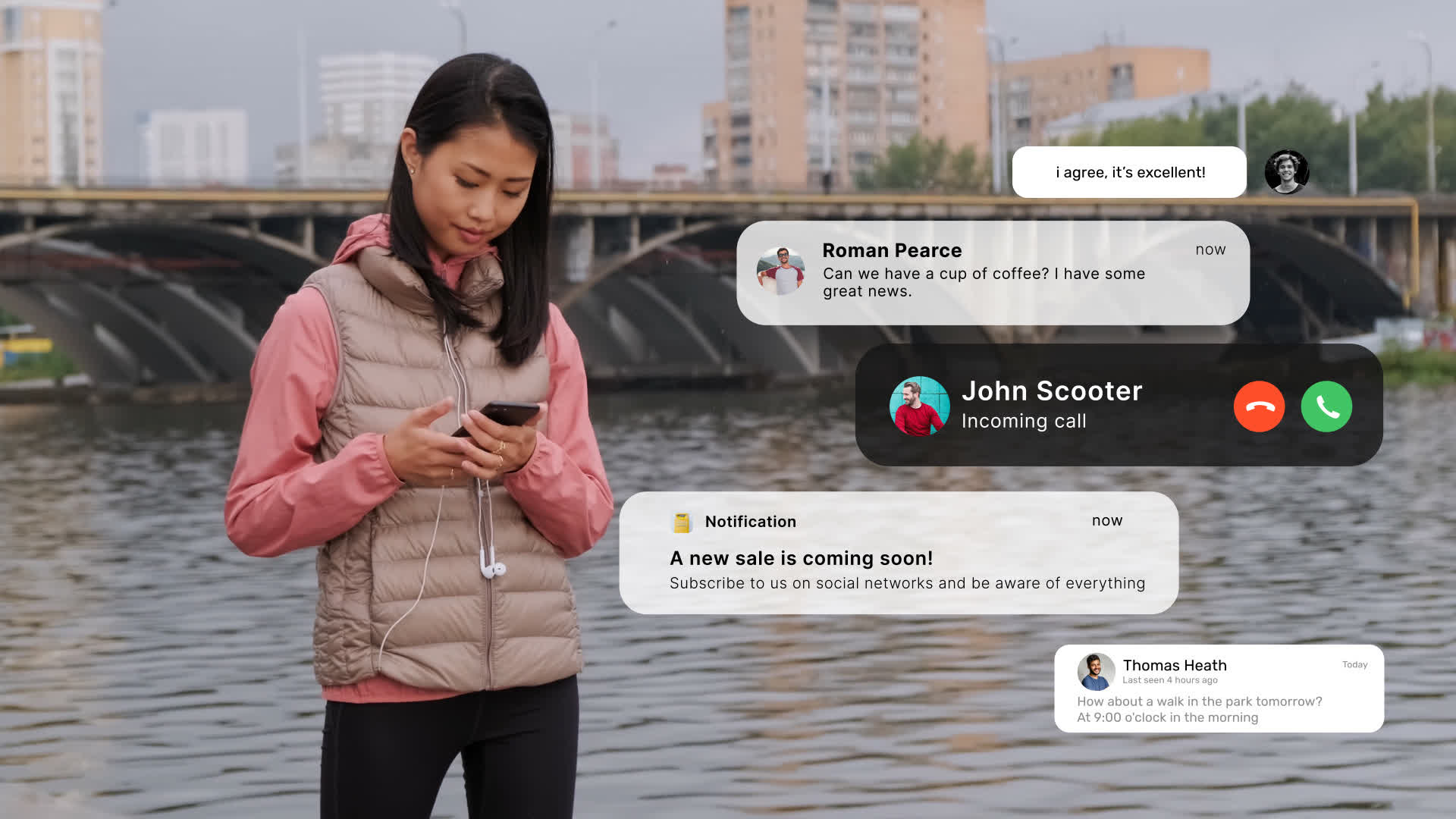 Text Notification Bars