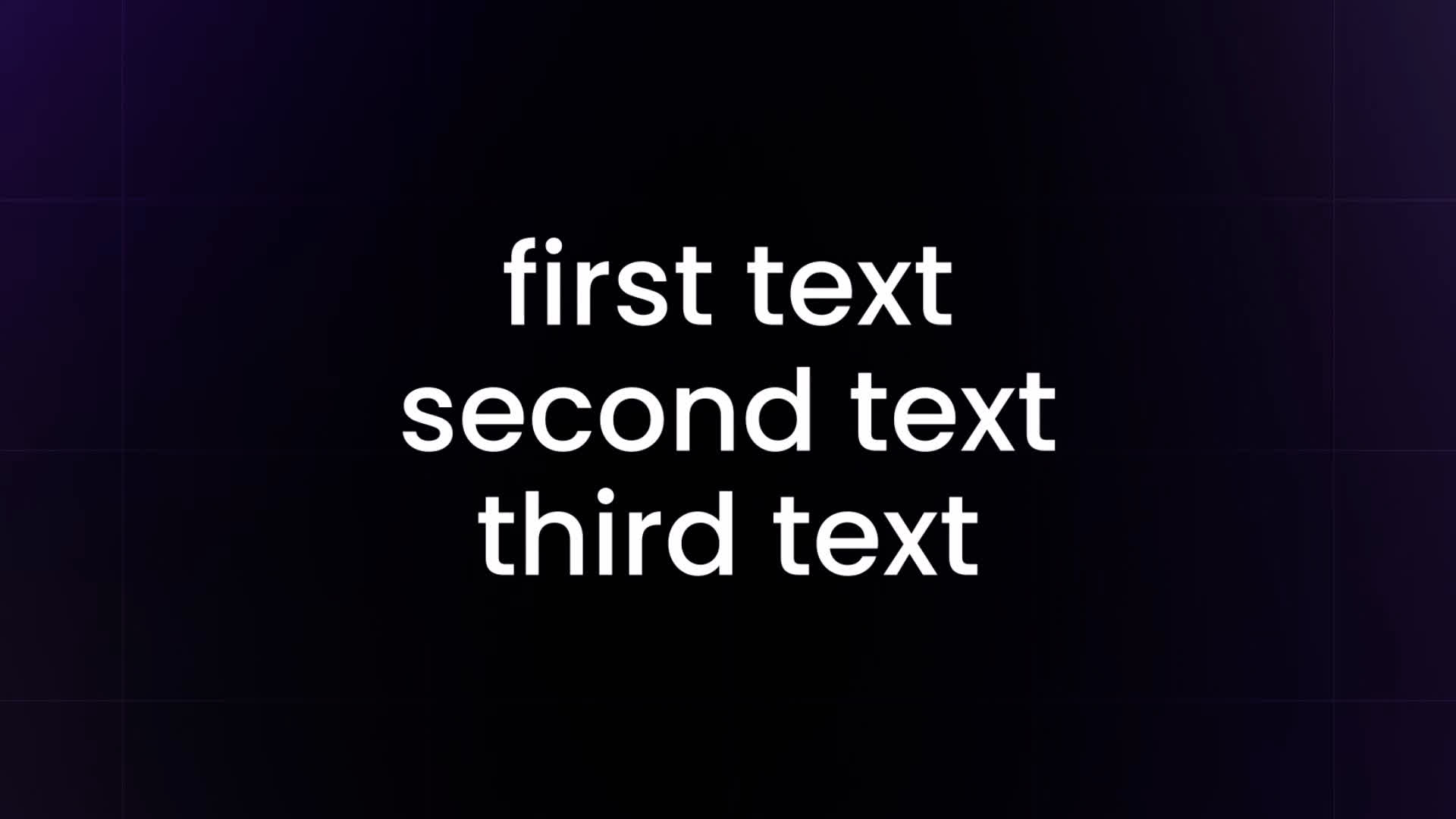 Text Preset - Cascading Lines