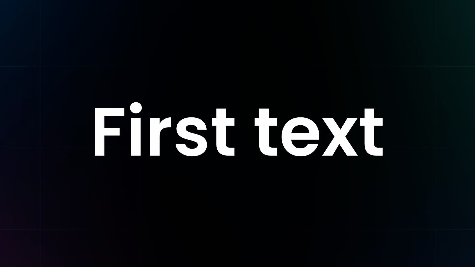Text Preset - Flying Words
