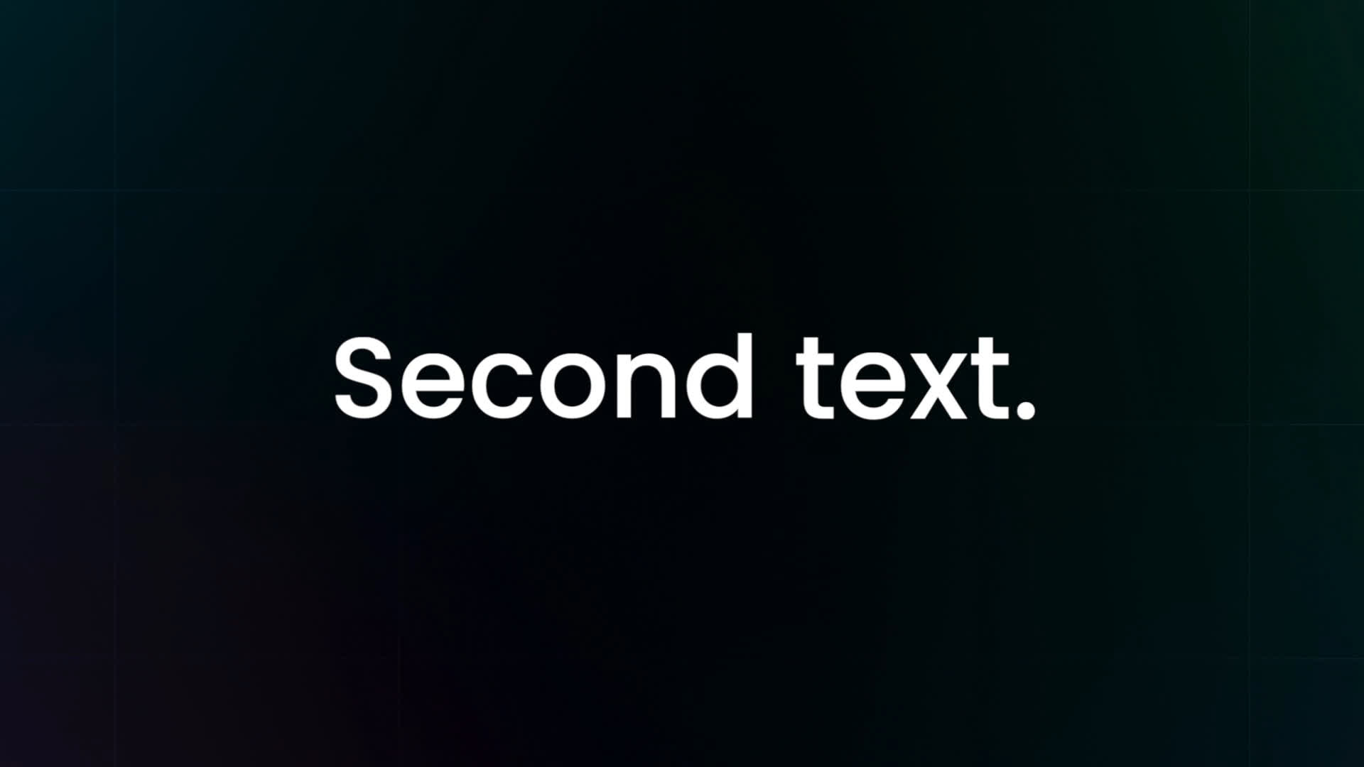 Text Preset - Flying Words