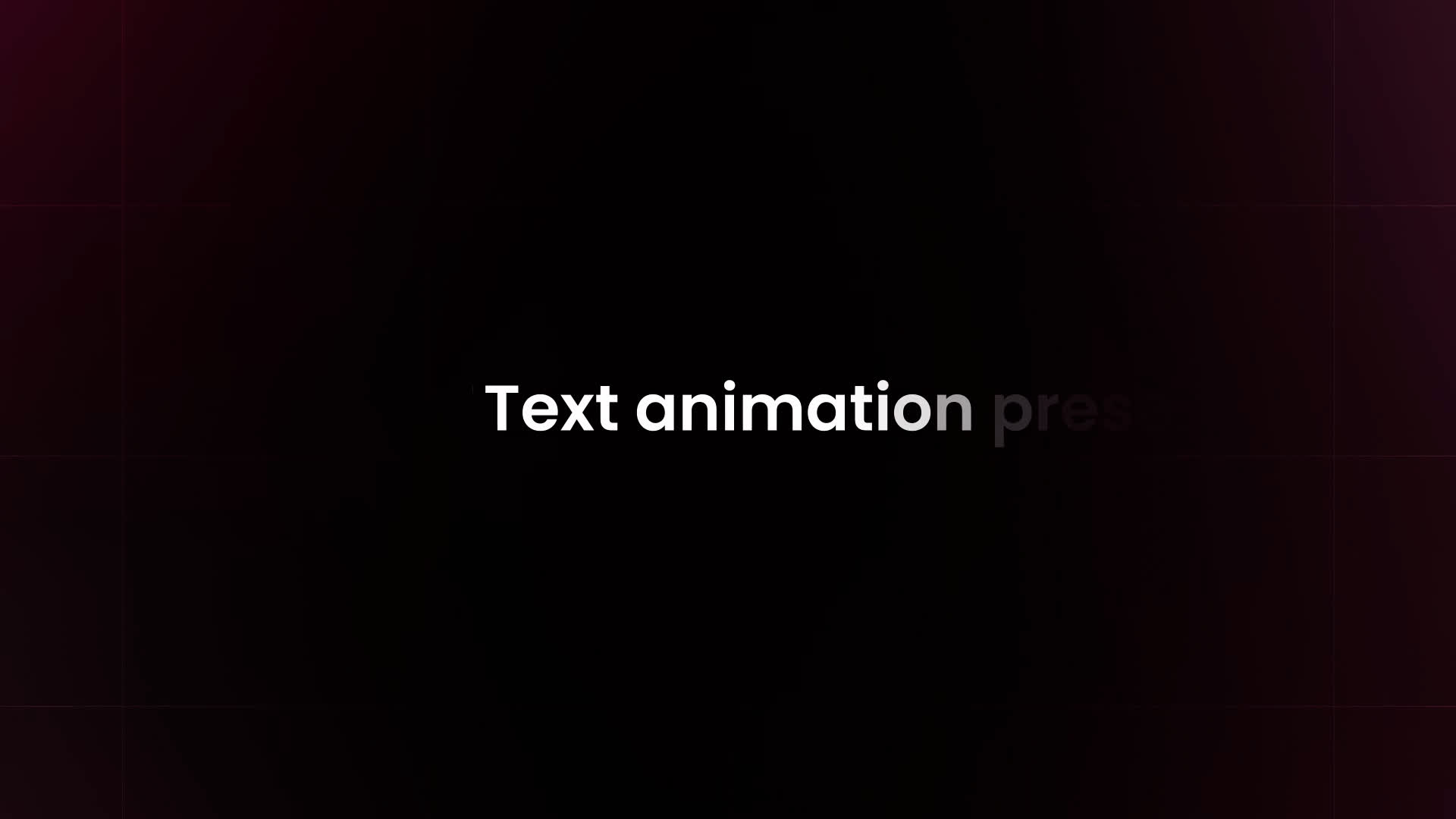 Text Preset - Simple Fade