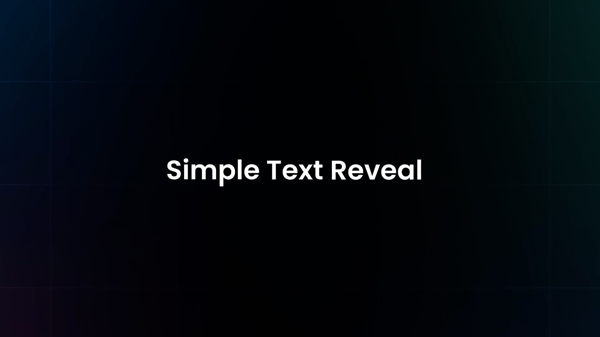 Text Preset - Simple Reveal