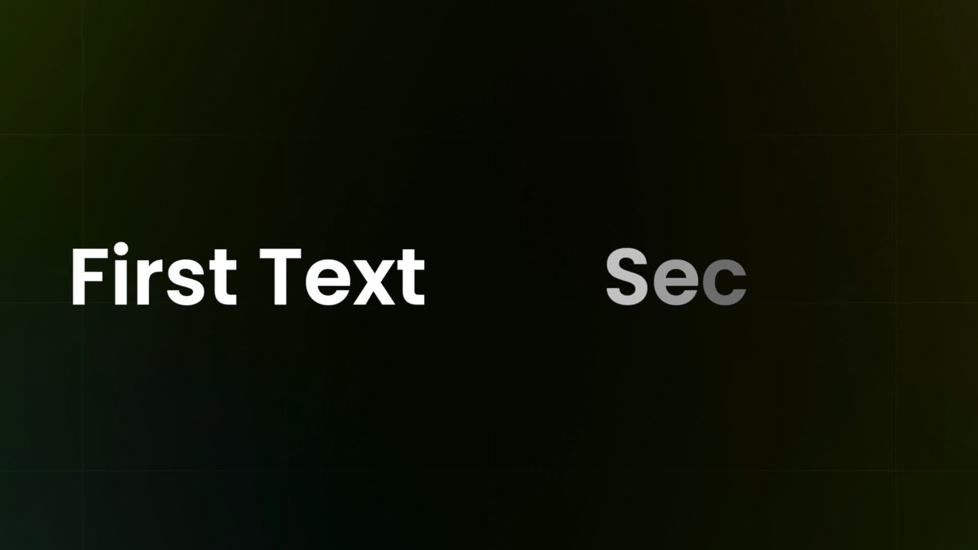 Text Preset - Sliding Lines