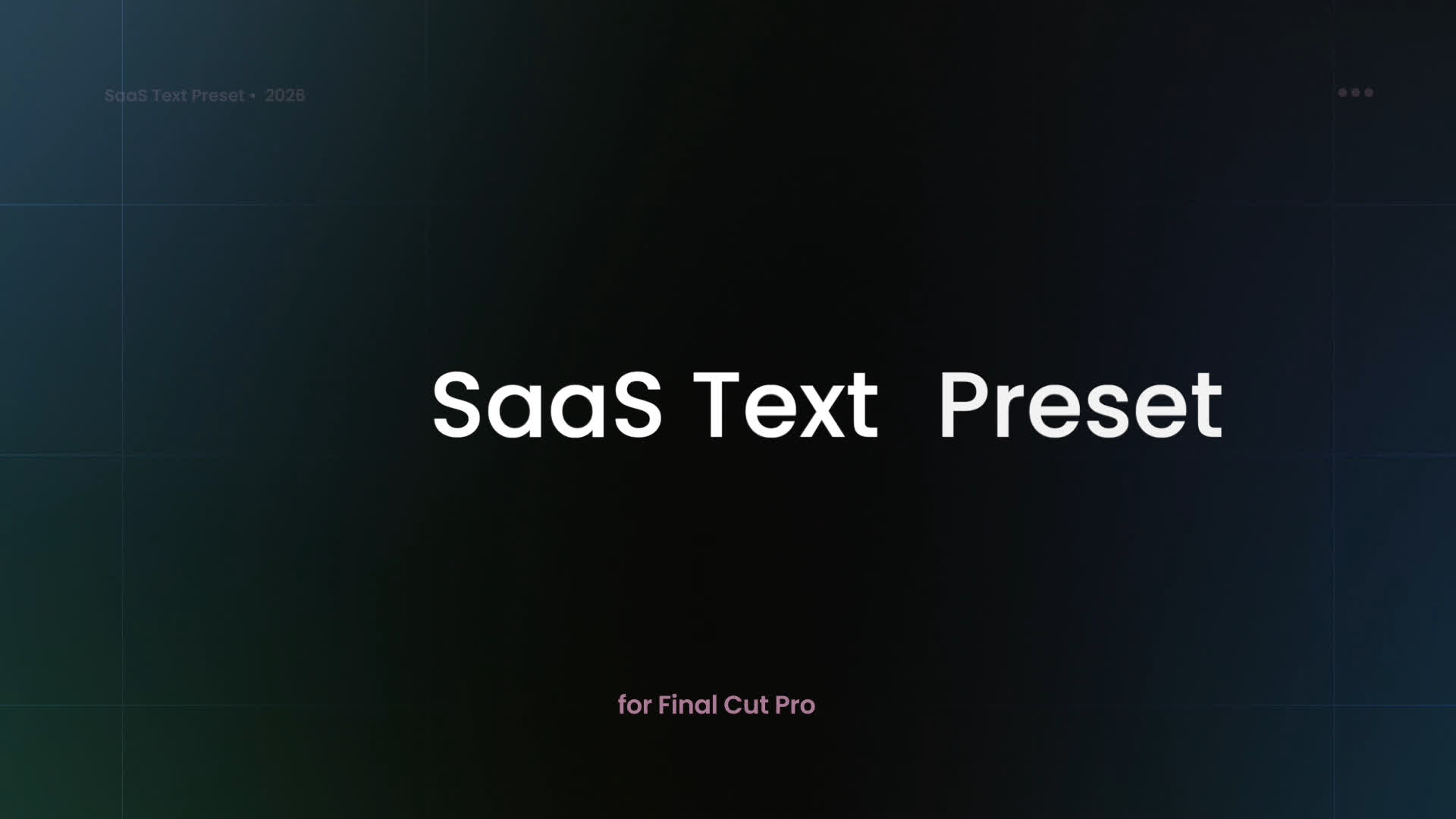 Text Preset - Sliding Words