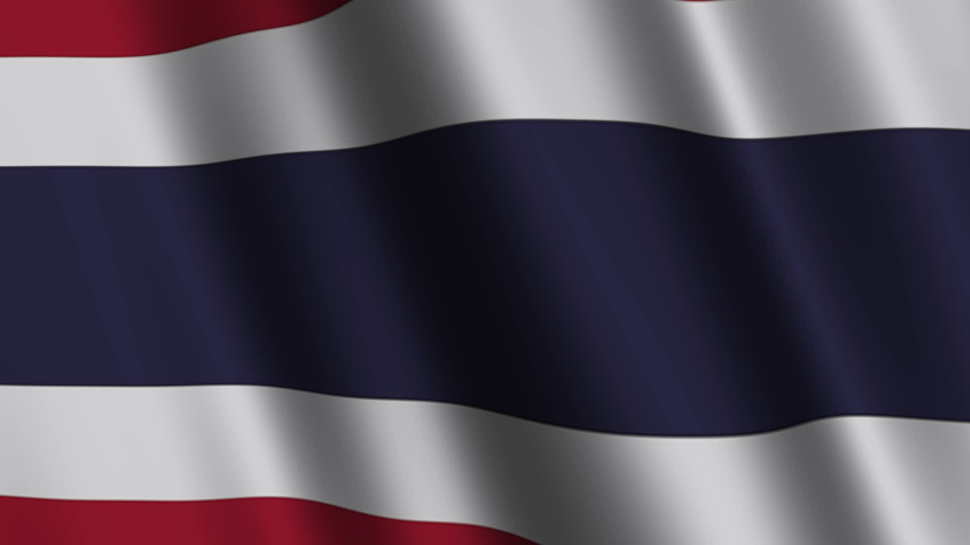 Thailand Waving Flag Background