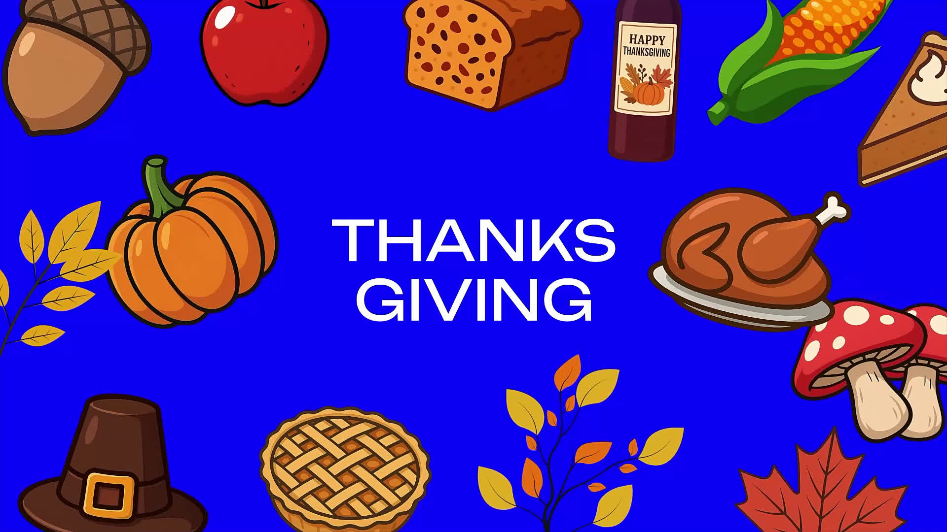 Thanksgiving Sticker Drag and Drop