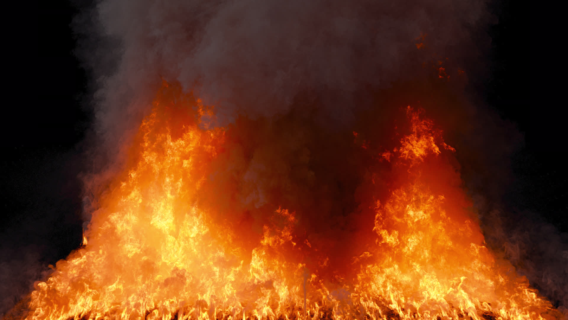 The Raging Explosion of Flames On Alpha