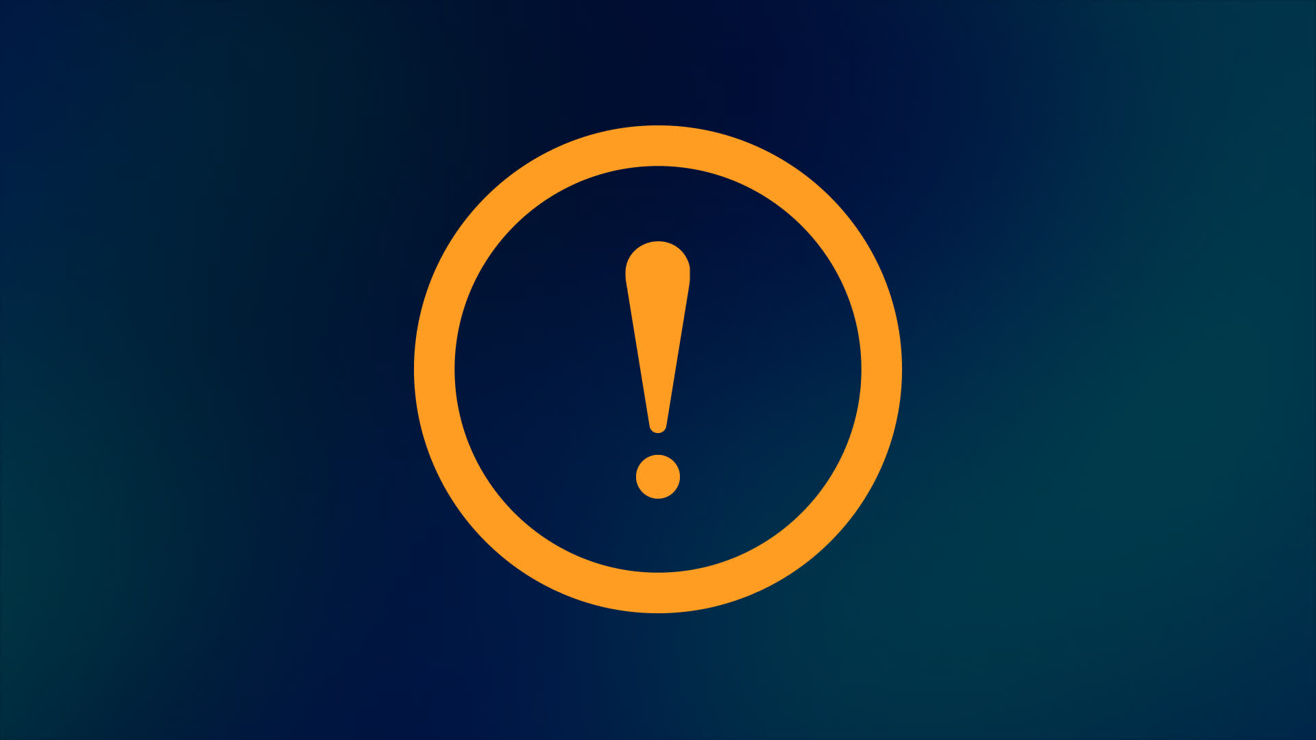 Thin Circle Exclamation Mark Symbol