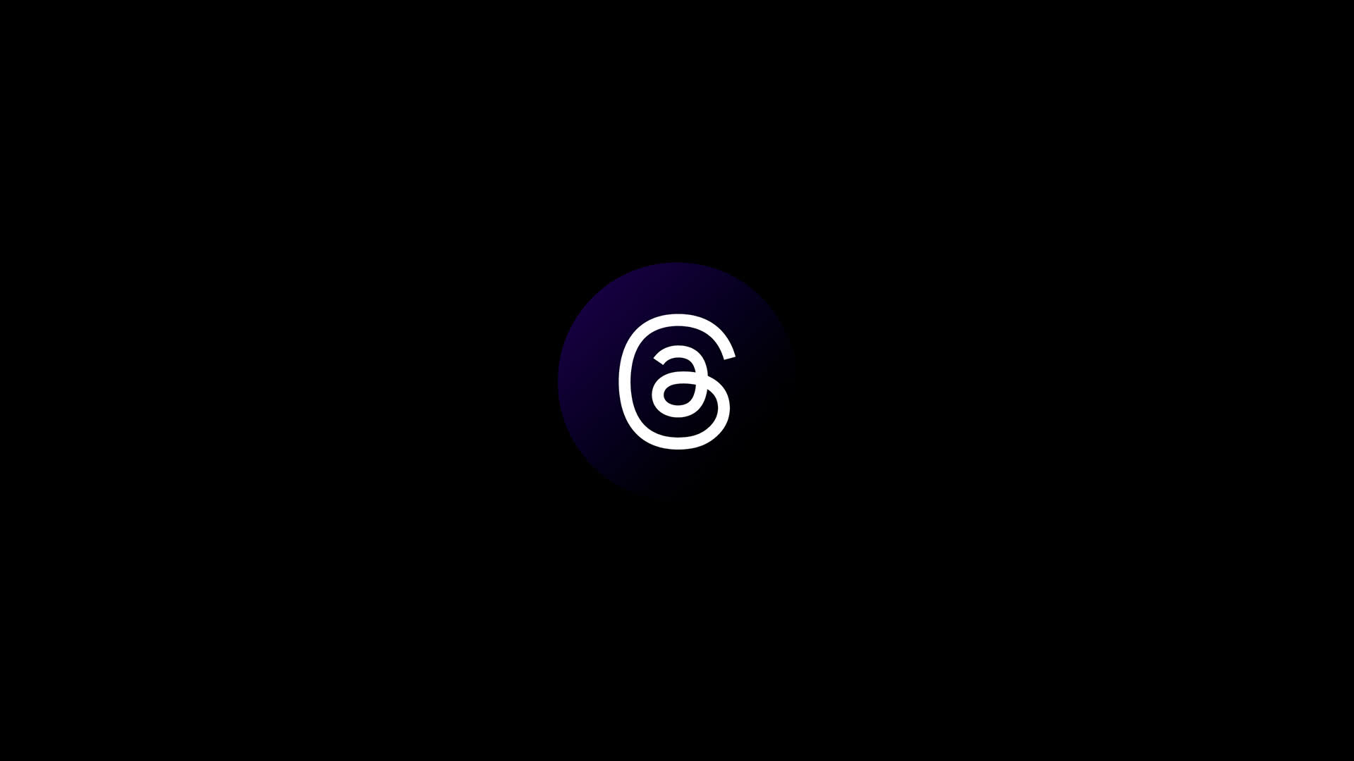 Threads Logo Bouncing Reveal