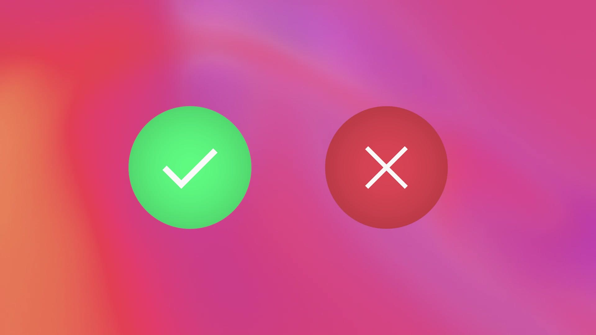Tick And Cross Icons